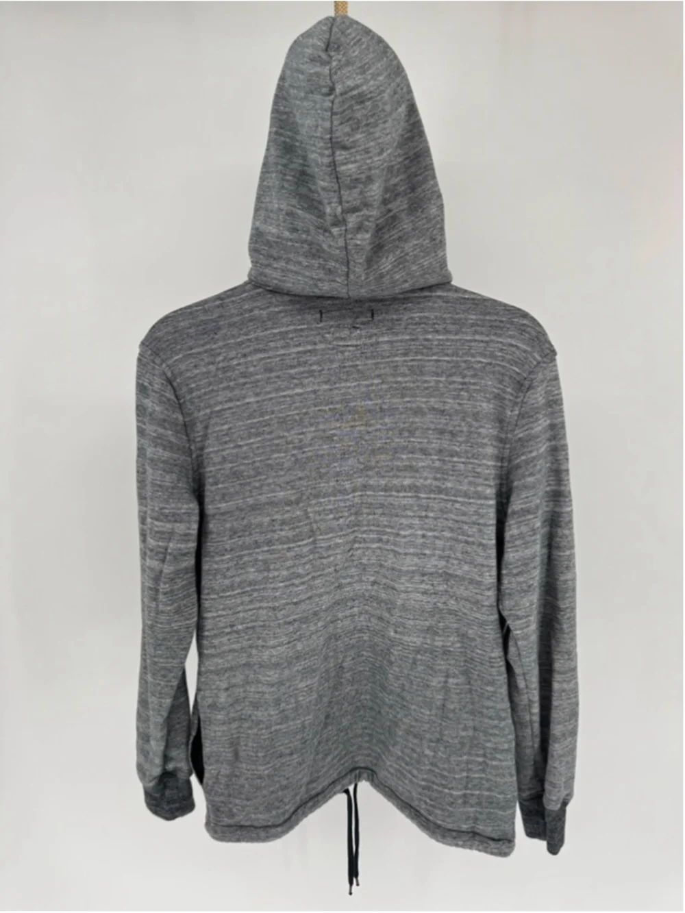 RVCA Men's Gray Black Hoodie Sweatshirt S